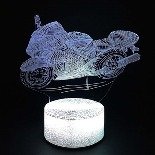 Motorcykel 3D -lampe