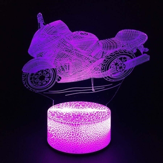 Motorcykel 3D bordlampe