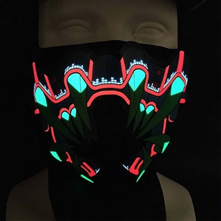 Musik aktiveret LED party maske