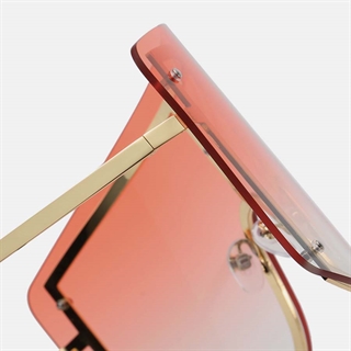 Oversize modesolbrille-lyserød