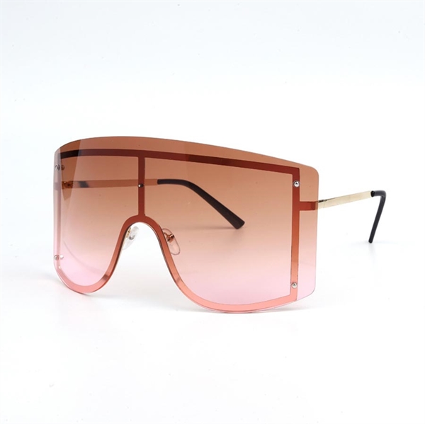 Oversize modesolbrille-pink