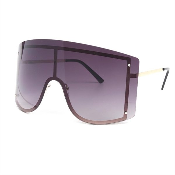 Oversize modesolbrille -sort