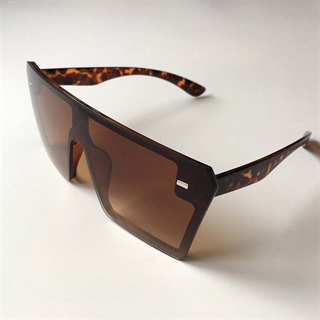 Oversize solbrille - enkelt linse