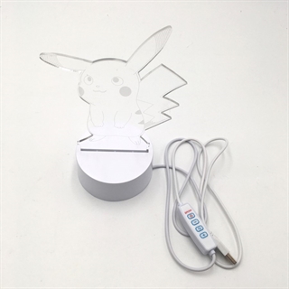 Pikachu 3D lampe - Dæmpbar