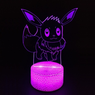 Pikachu Eevee 3D lampe