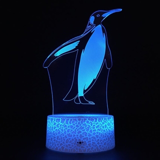 Pingvin 3D lampe