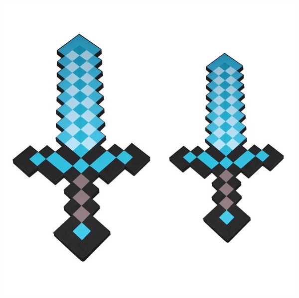 Pixel blå spilsværd – legetøj til børn og gamere