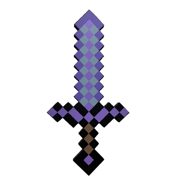 Pixel sværd i lilla – 45 cm
