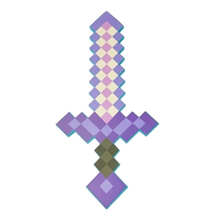 Pixel sværd i lilla - 60 cm