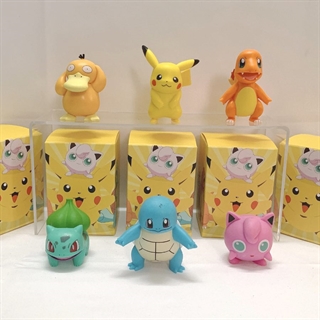 Pokémon-figurer - Sæt med 6 stk. - Perfekt gave til Pokémon-fans i alle aldre