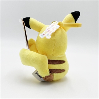 Pokemon Pikachu plysdyr med nøglering til ophæng - H 13 cm