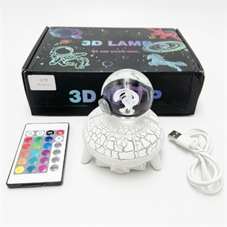 Pokemon Pokeball - Mewtwo 3D-lampe med 16 lysfarver og fjernbetjening