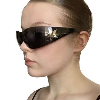 Rammefri solbriller til både kvinder og mænd - Sort