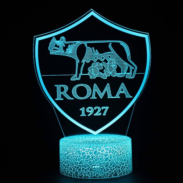 Roma 3D lampe med fjernbetjening-16 lysfarver-dæmpbar