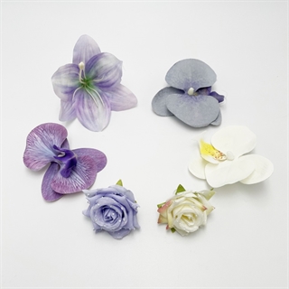 Blomster charms til Crocs - 6 stk.