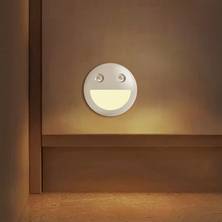 Sensor natlamper med smiley ansigt