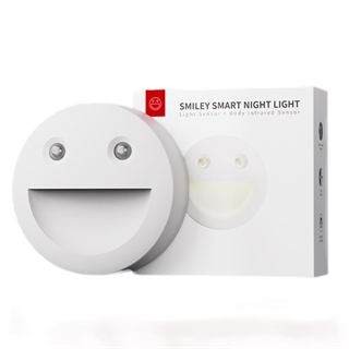 Sensor natlamper med smiley ansigt