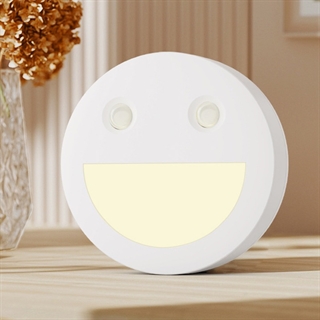 Sensor natlamper med smiley ansigt