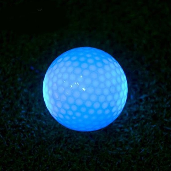 LED golfbold med blåt lys