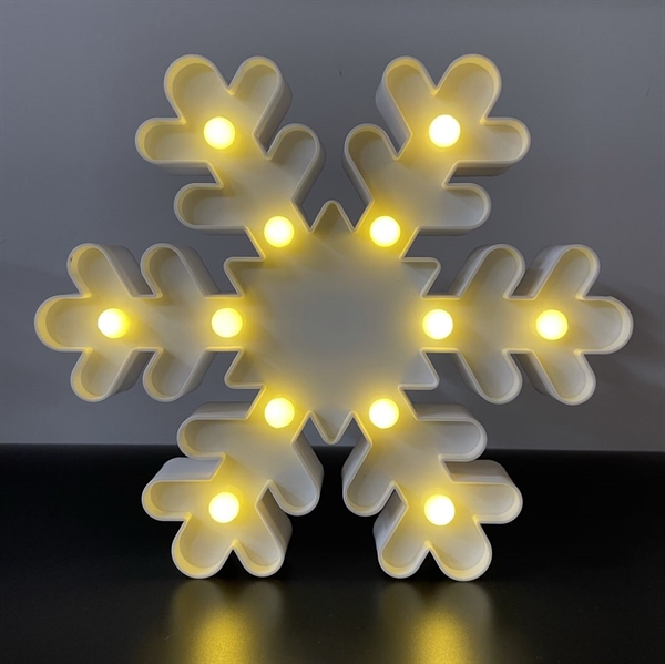 LED snefnug lampe med varmt hvidt lys