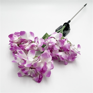 Solcelle LED hortensia blomst med multifarvet lys på spyd