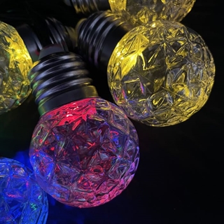 Solcelle lyskæde med ananas pærer - Multifarvet lys - 5 m 20 lys