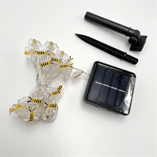 Solcelle lyskæde med bier - 5 M 30 lys