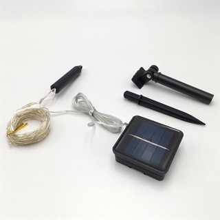 Solcelle vandfald lyskæde - 100 lys