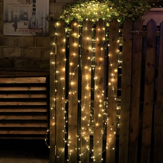 Solcelle vandfald lyskæde 