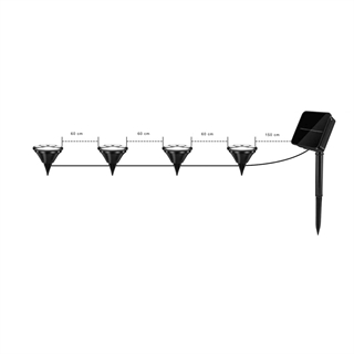  Solcellelampe med poteaftryk