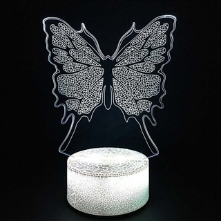 Sommerfugl 3D lampe