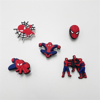 Spiderman charms til Crocs – 5-pak