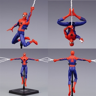 Spiderman figur med stand 
