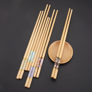Bambus spisepinde - 5 sæt 
