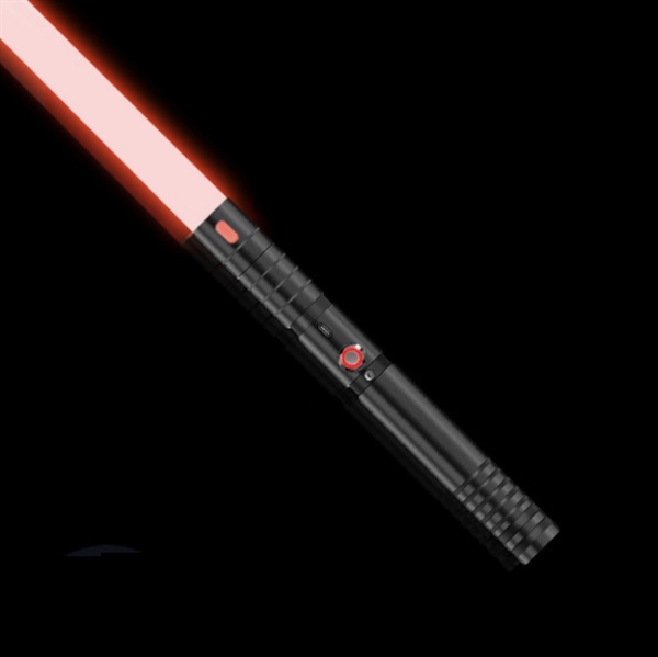 Star Wars lasersværd med 20 lysfarver og lydeffekter - Genopladelige - 1 stk - sort