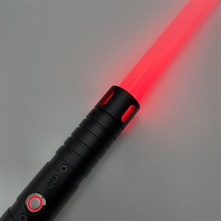Star Wars lasersværd med 20 lysfarver og lydeffekter - Genopladelige - 1 stk - sort
