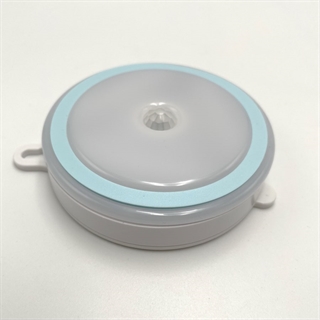 Stick-on magnet LED natlampe med bevægelsessensor -Blå