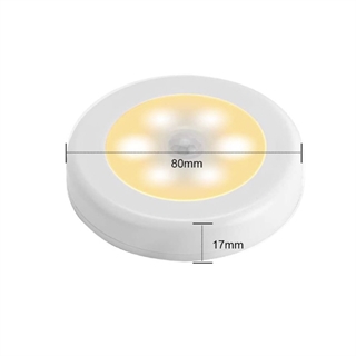 Stick-on magnet LED natlampe med bevægelsessensor 