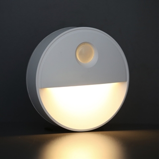 Stick-on magnet LED natlampe med bevægelsessensor - Varmt hvidt lys