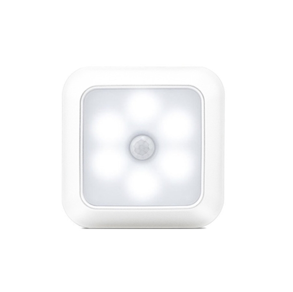 Stick-on magnet LED natlampe med bevægelsessensor - Hvidt lys