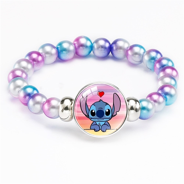 Sødt Stitch-armbånd med perler i pastelfarver - stil 3