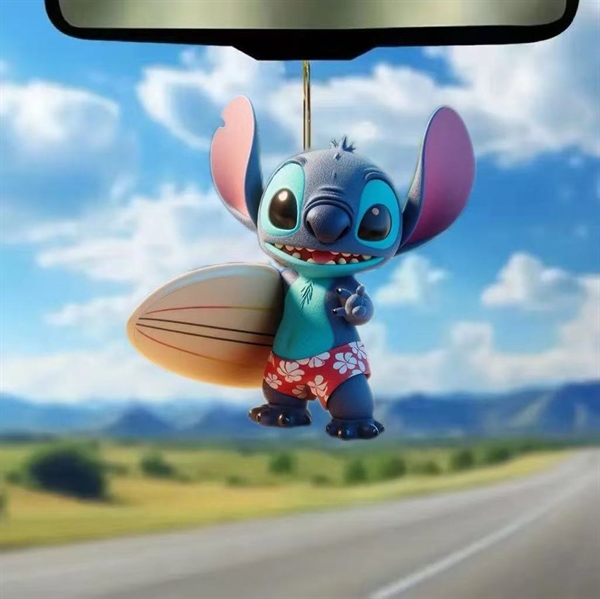 Stitch ophæng – sød julepynt og bildekoration – stil 10