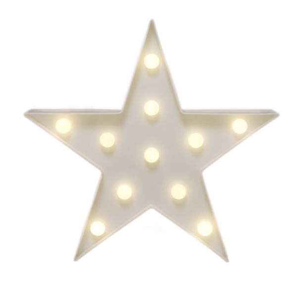 Stjerneformet LED lampe i hvid