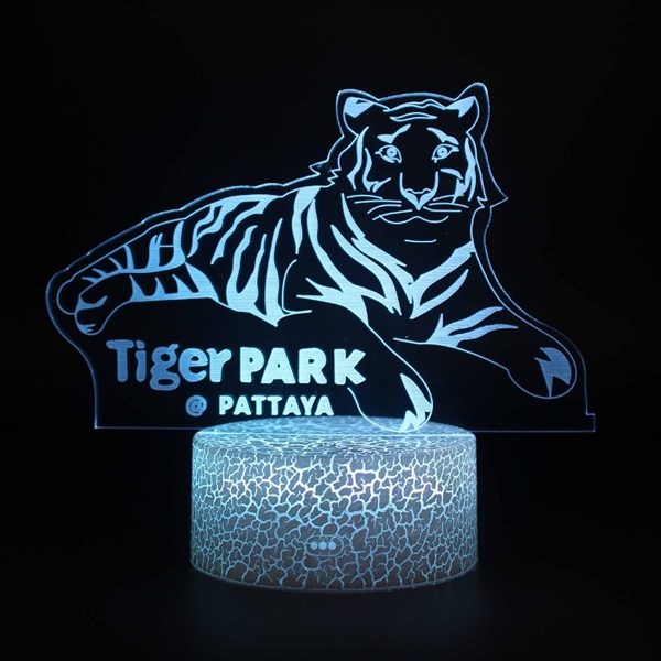 Tiger 3D lampe