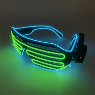 Trådløs gitterbrille i forskellige lysfarver til fest