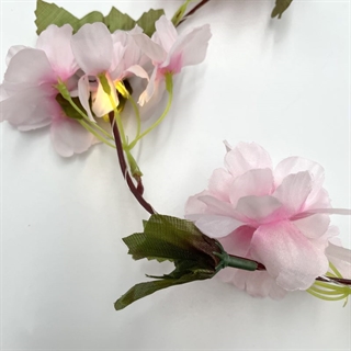 USB-drevet lyskæde med lyserøde kirsebærblomster -  4 M 40 lys