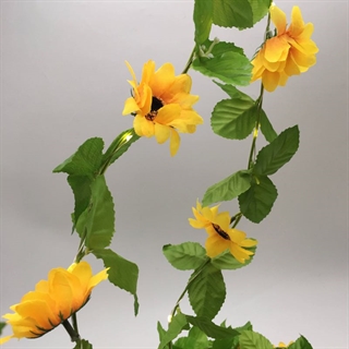 USB-drevet lyskæde med solsikker og blade - 10 m 100 lys