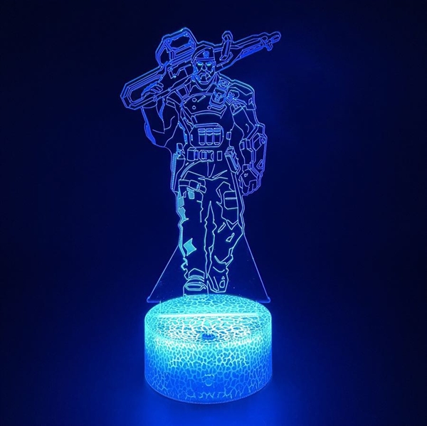 Valorant Brimstone 3D lampe med fjernbetjening - Dæmpbar