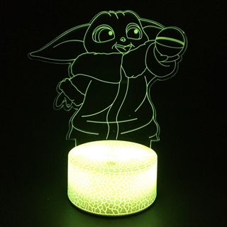 Yoda LED 3D lampe