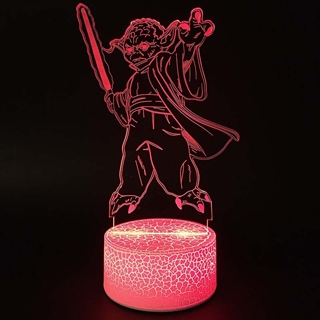 Star Wars Yoda 3D lampe